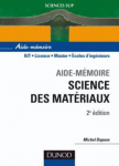 Aide-mémoire science des matériaux vignette